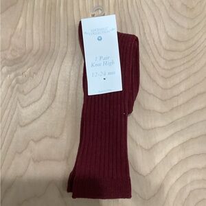 Edgehill Collection Burgundy Knee High Socks